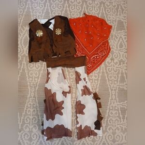 *last chance* Cowboy Costume Set with Vest and Bandana